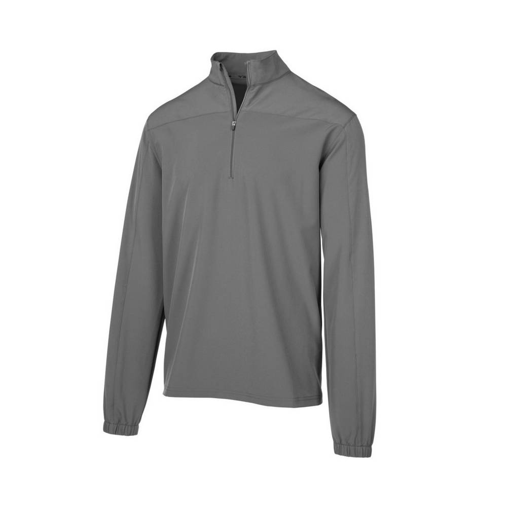 Mizuno Comp Long Sleeve Batting Férfi Jacke Szürke WQD130784